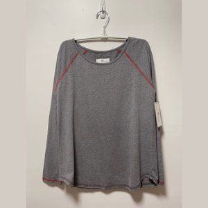 Super Soft Raglan Tee – Charcoal Heather NWT